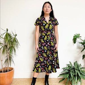 NWT Nooworks Greta Dress in Witchy Ways Size Large